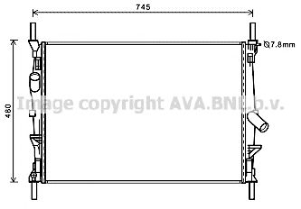 AVA QUALITY COOLING fda2589 -  Радиатор, охлаждение двигателя